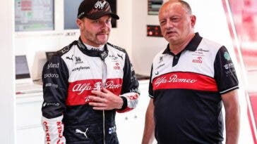 Frederic Vasseur e Valtteri Bottas