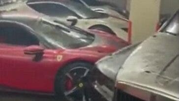 Ferrari garage allagato