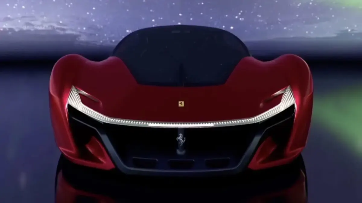 Ferrari elettrica render