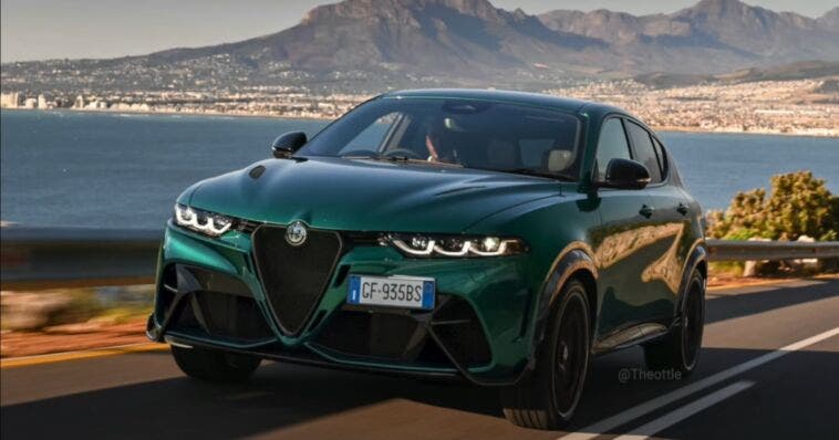 AlfaRomeo Tonale Verde GTA Render 2023