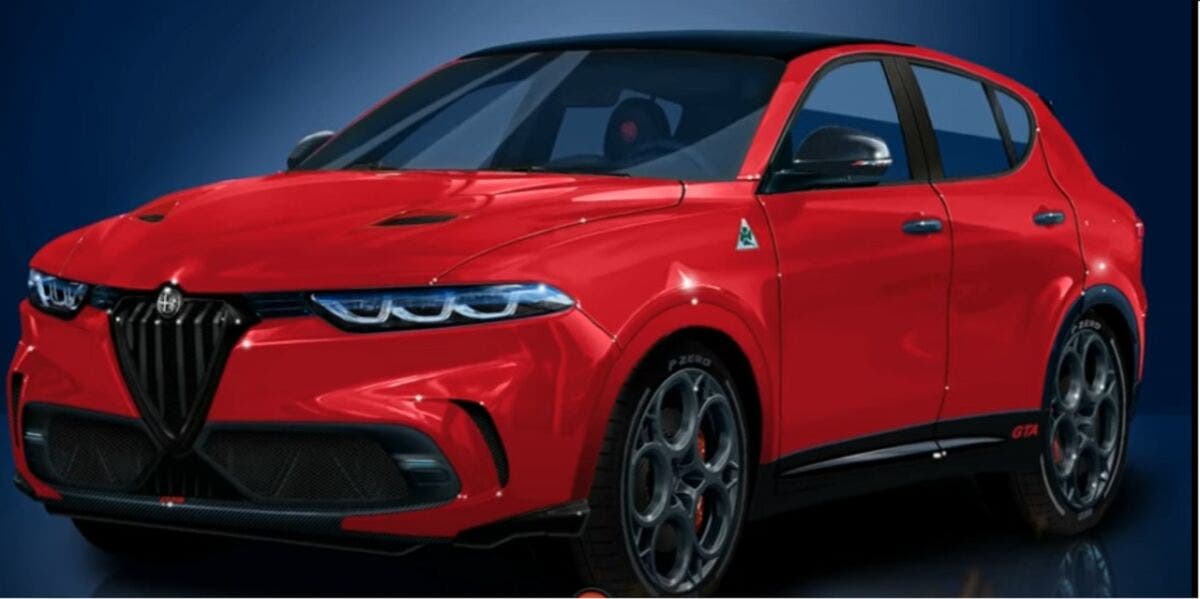 Alfa Romeo Tonale GTA render Rosso