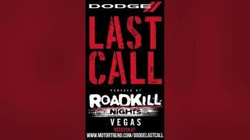 Dodge Last Call ultimo modello teaser