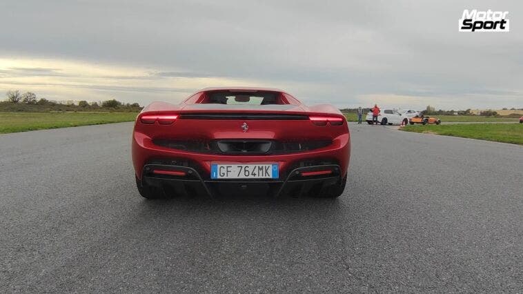 Ferrari 296 GTB test accelerazione