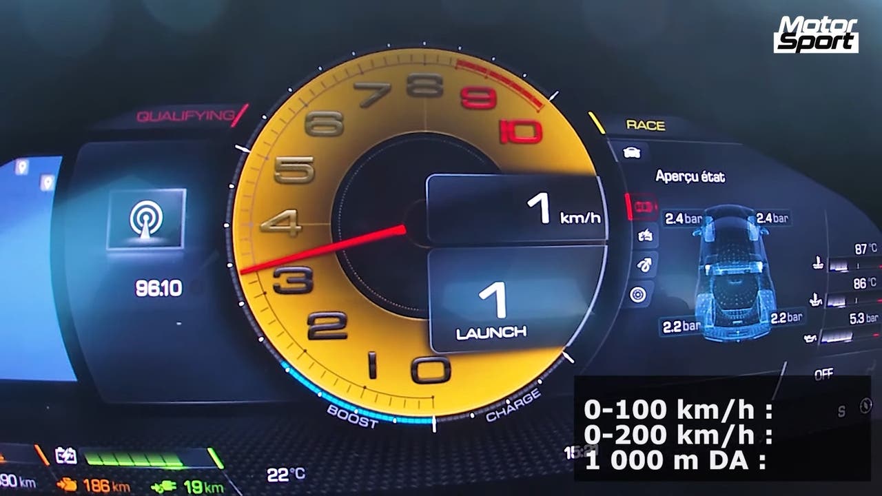 Ferrari 296 GTB test accelerazione