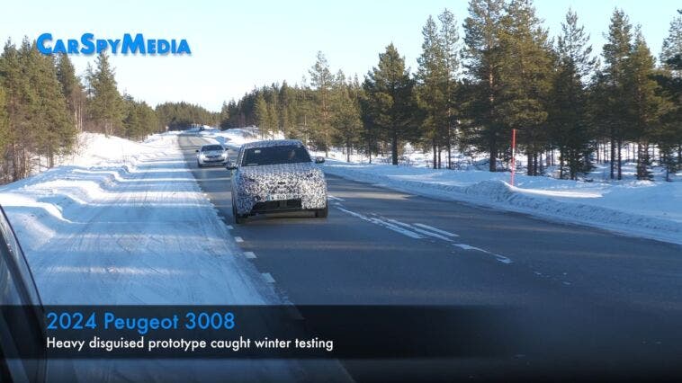 Peugeot 3008 2024 prototipo neve