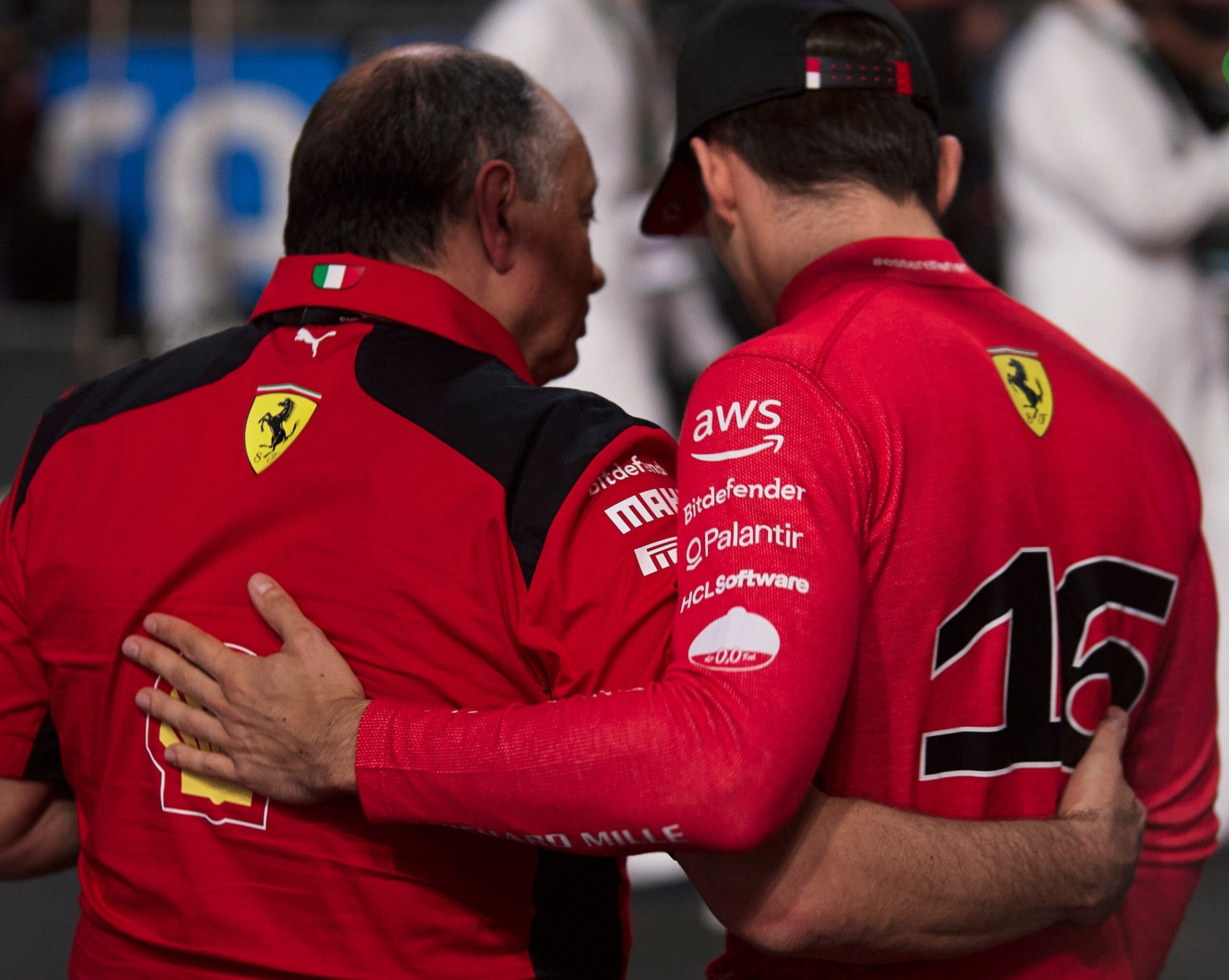Frederic Vasseur e Charles Leclerc