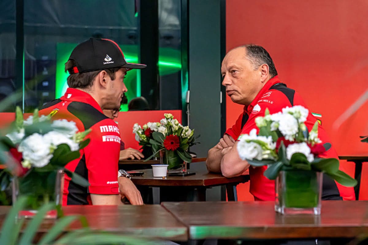 Frederic Vasseur e Charles Leclerc