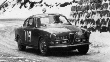 Alfa Romeo Giulietta Sprint Rally Auto Sci 1962