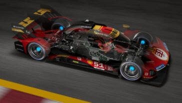 Ferrari 499P impianto elettronico