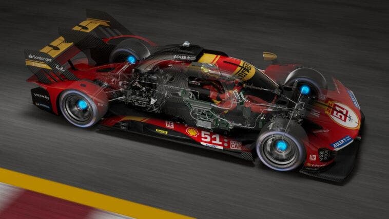 Ferrari 499P impianto elettronico