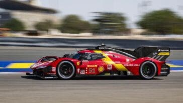 Ferrari 499P rookie test Bahrain