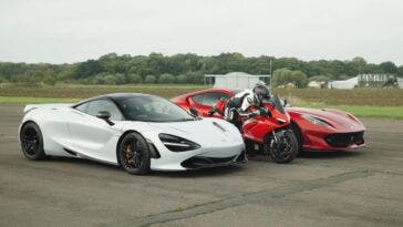 Ferrari 812 Superfast vs McLaren 720S vs Ducati Panigale V4 S