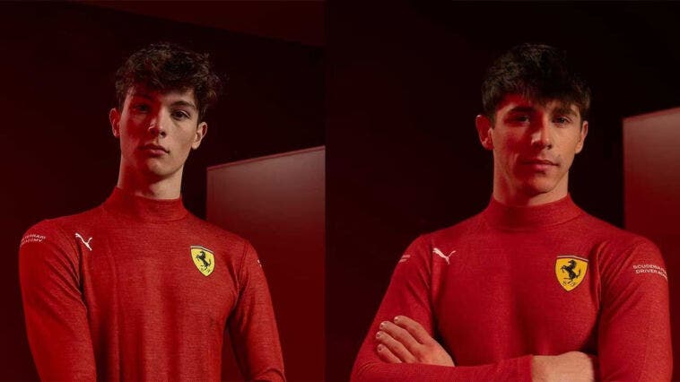 Oliver Bearman e Arthur Leclerc Scuderia Ferrari