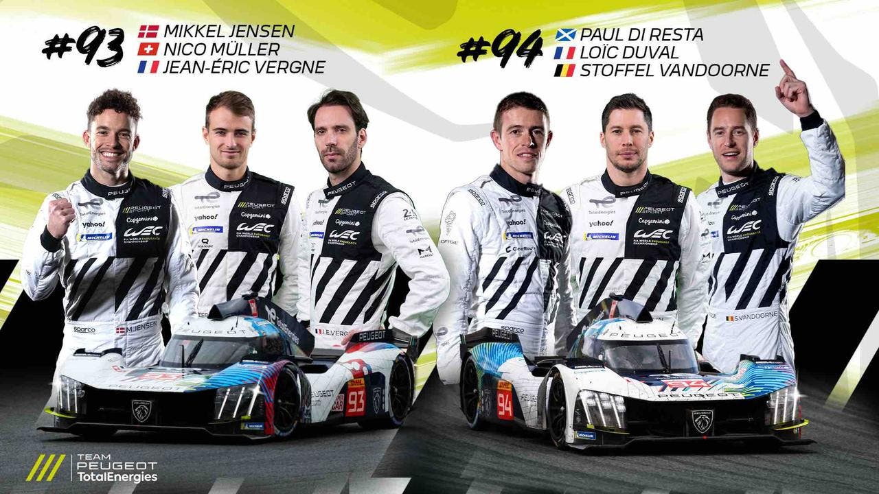 Team Peugeot TotalEnergies piloti FIA WEC 2024