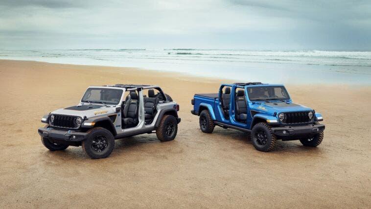 Jeep Wrangler and Gladiator Jeep Beach special editions