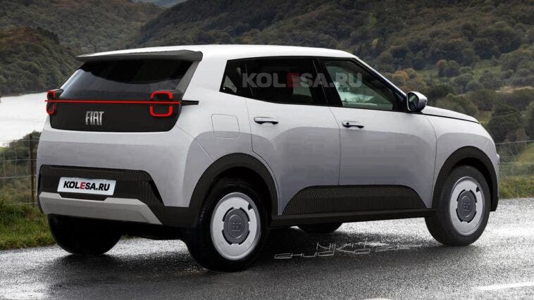 Nuova Fiat Panda 2025 render Kolesa