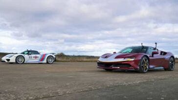 Ferrari SF90 Stradale vs Porsche 918 Drag Race