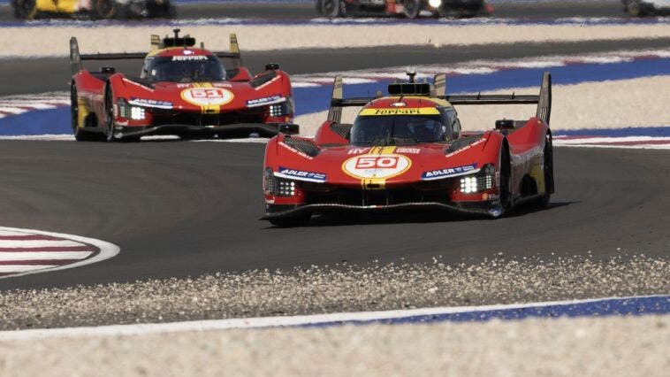 Ferrari 499P prime prove libere Qatar
