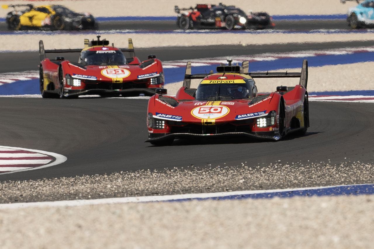 Ferrari 499P prime prove libere Qatar