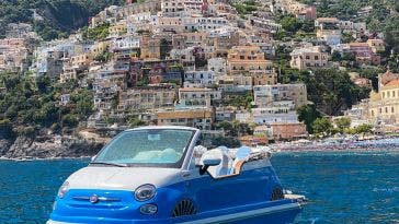 Fiat 500 barca