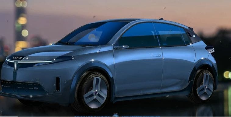 Nuova Lancia Ypsilon render TDA