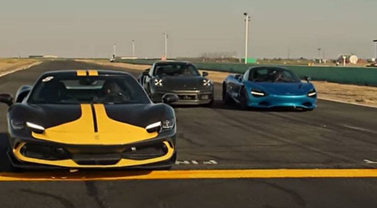 Drag race ferrari cadillac