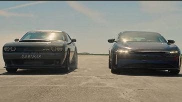 Dodge Demon 170 vs Lucid Sapphire drag race