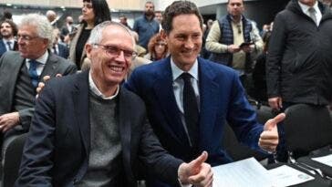 carlos tavares ceo stellantis con john elkann