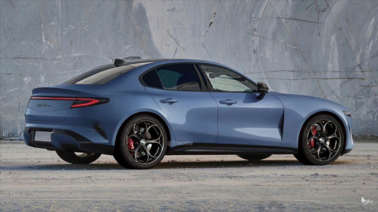 Alfa Romeo Giulia - rendering theottle