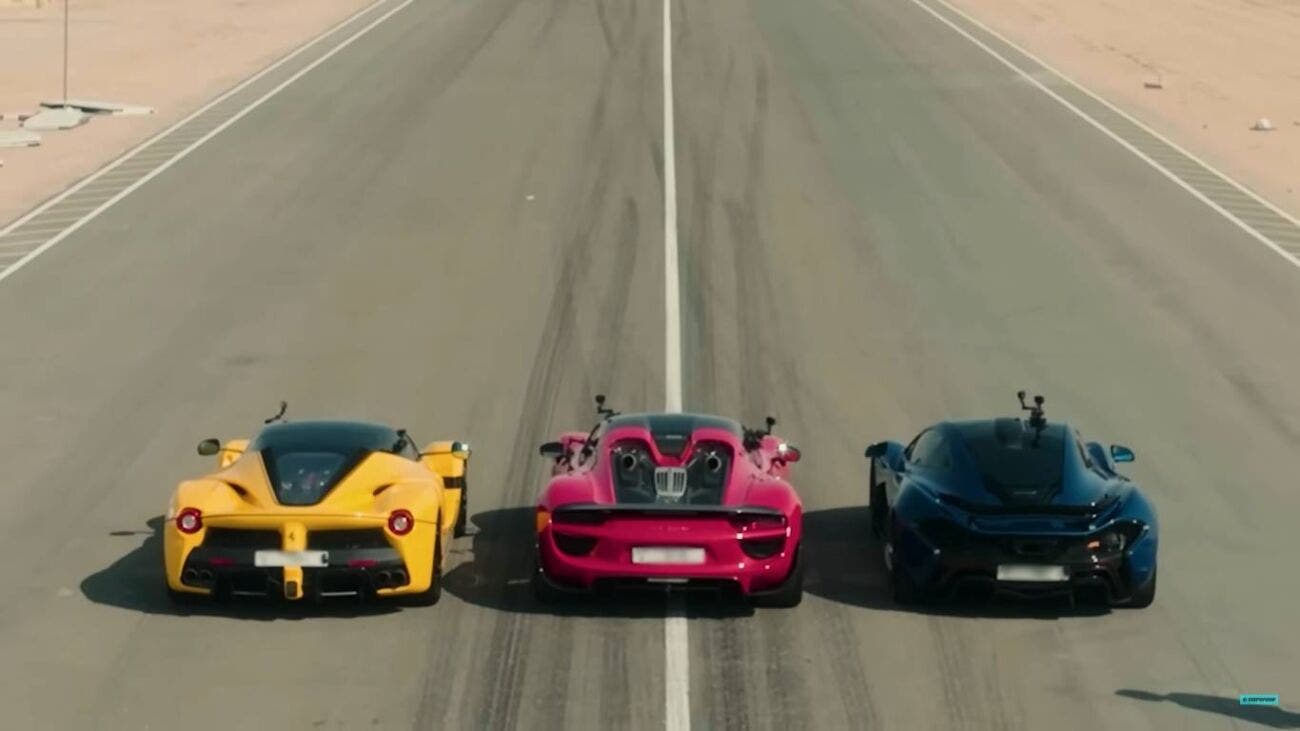 Ferrari LaFerrari drag race