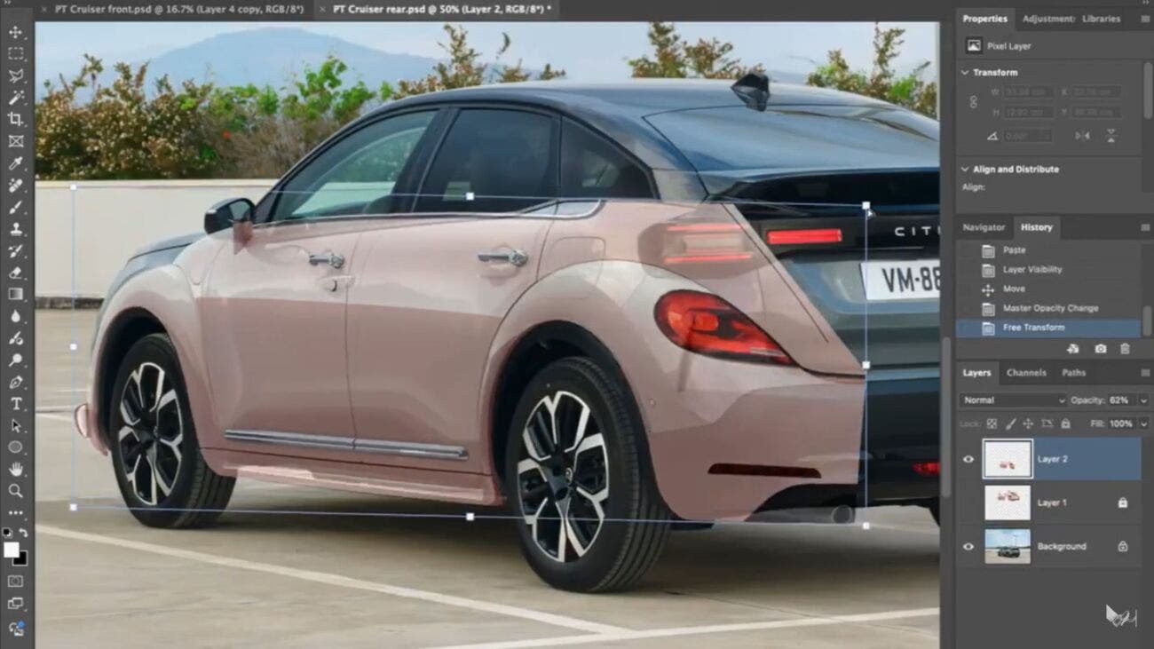 Chrysler PT Cruiser - rendering theottle