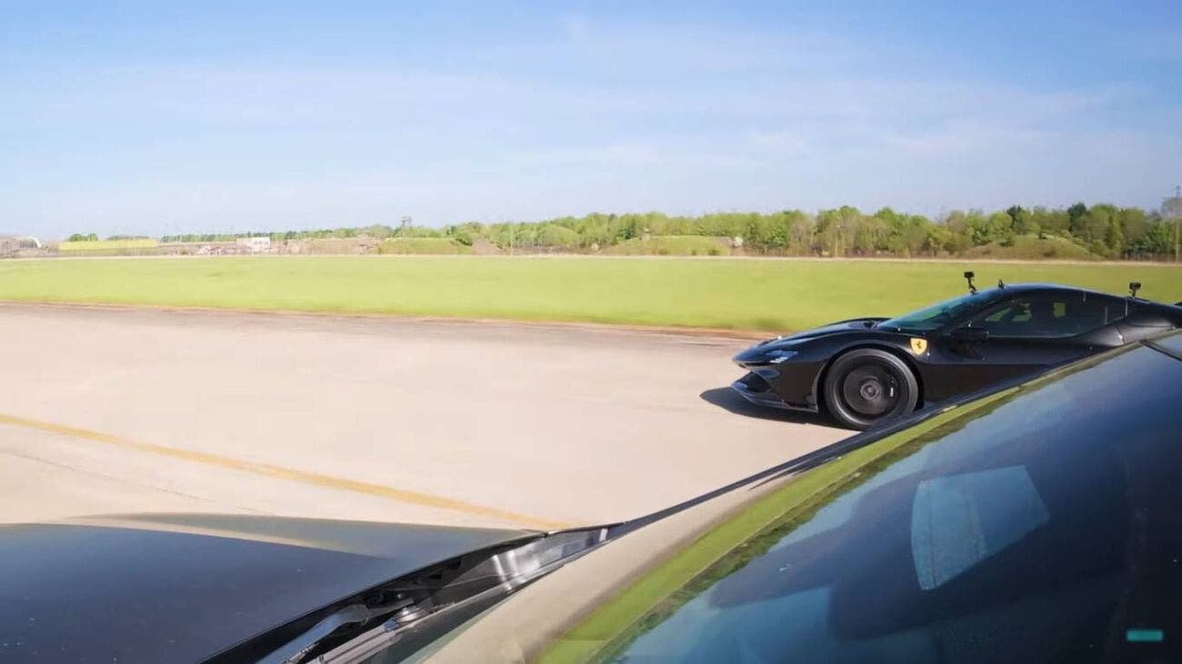 Drag Race Ferrari BMW
