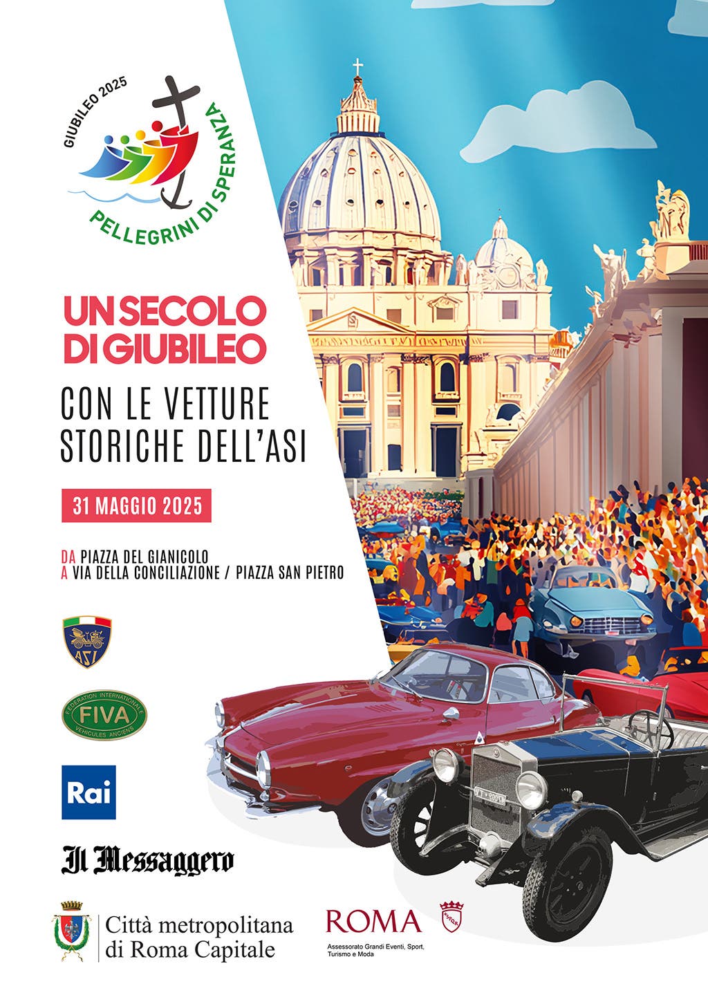 Auto storiche giubileo ASI