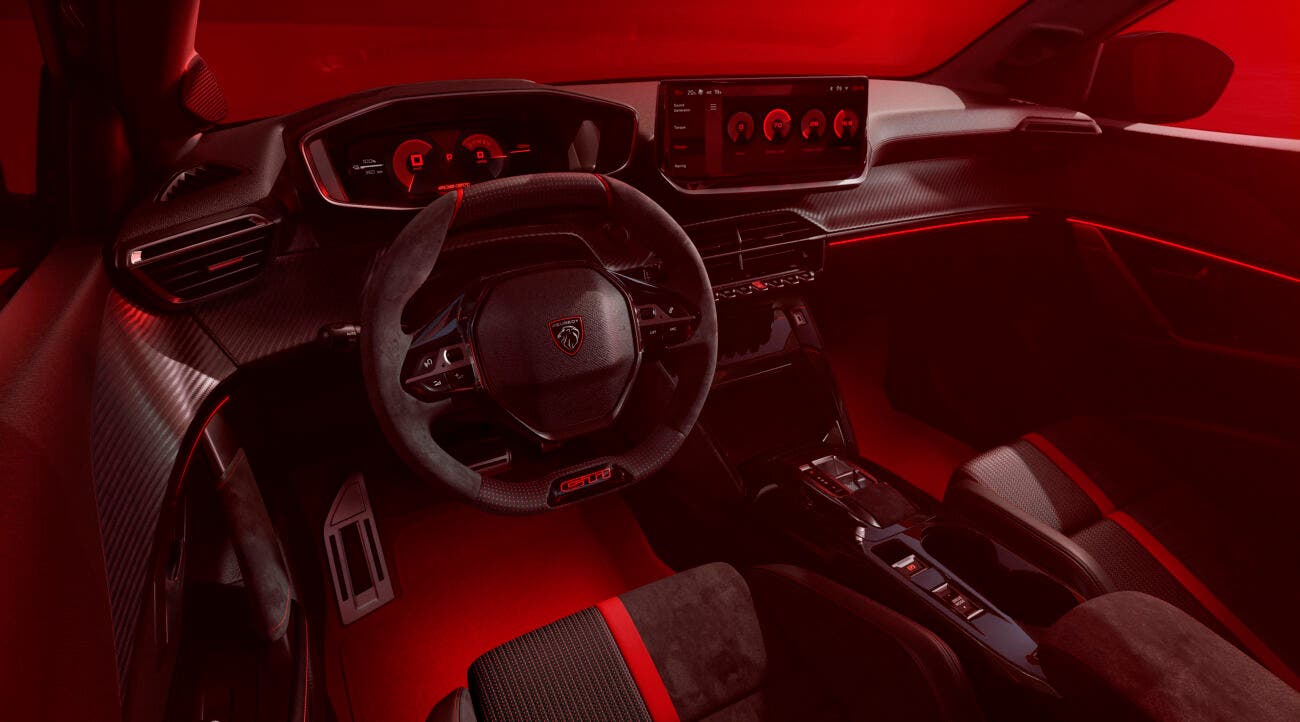 Interni Peugeot E-208 GTi