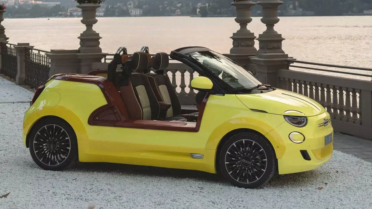 fiat 500e cabrio castagna