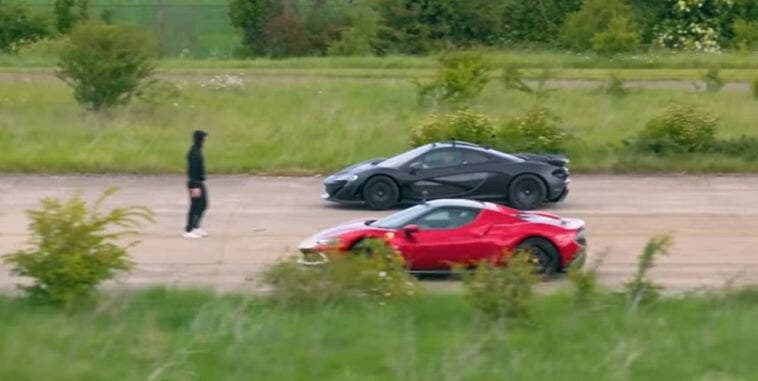 Ferrari vs McLaren drag race
