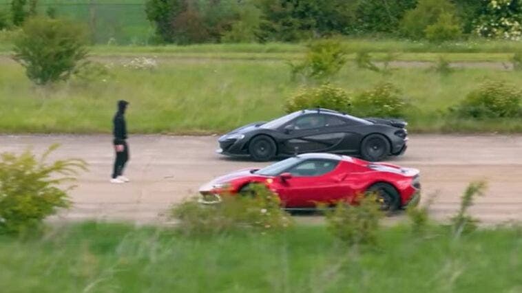 Ferrari vs McLaren drag race
