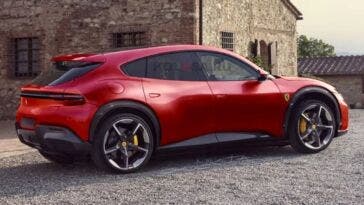 ferrari elettrica render