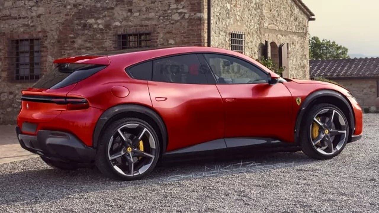 ferrari elettrica render