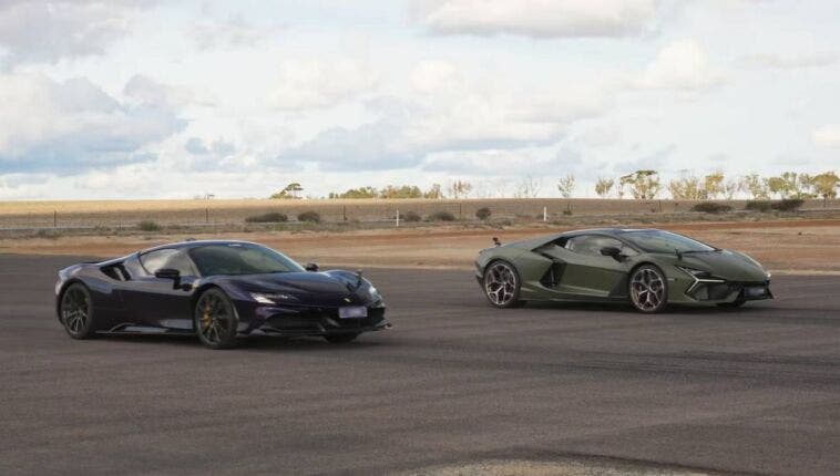 Ferrari vs Lamborghini drag race