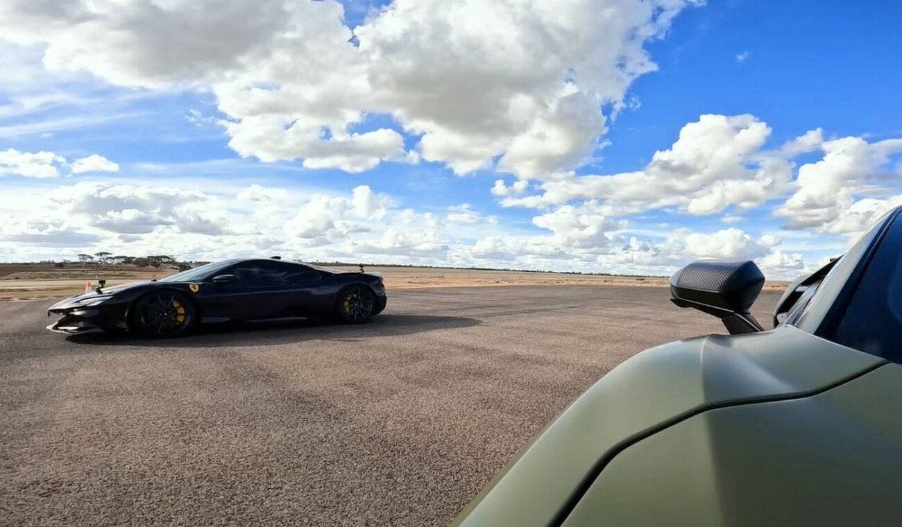 Ferrari vs Lamborghini drag race