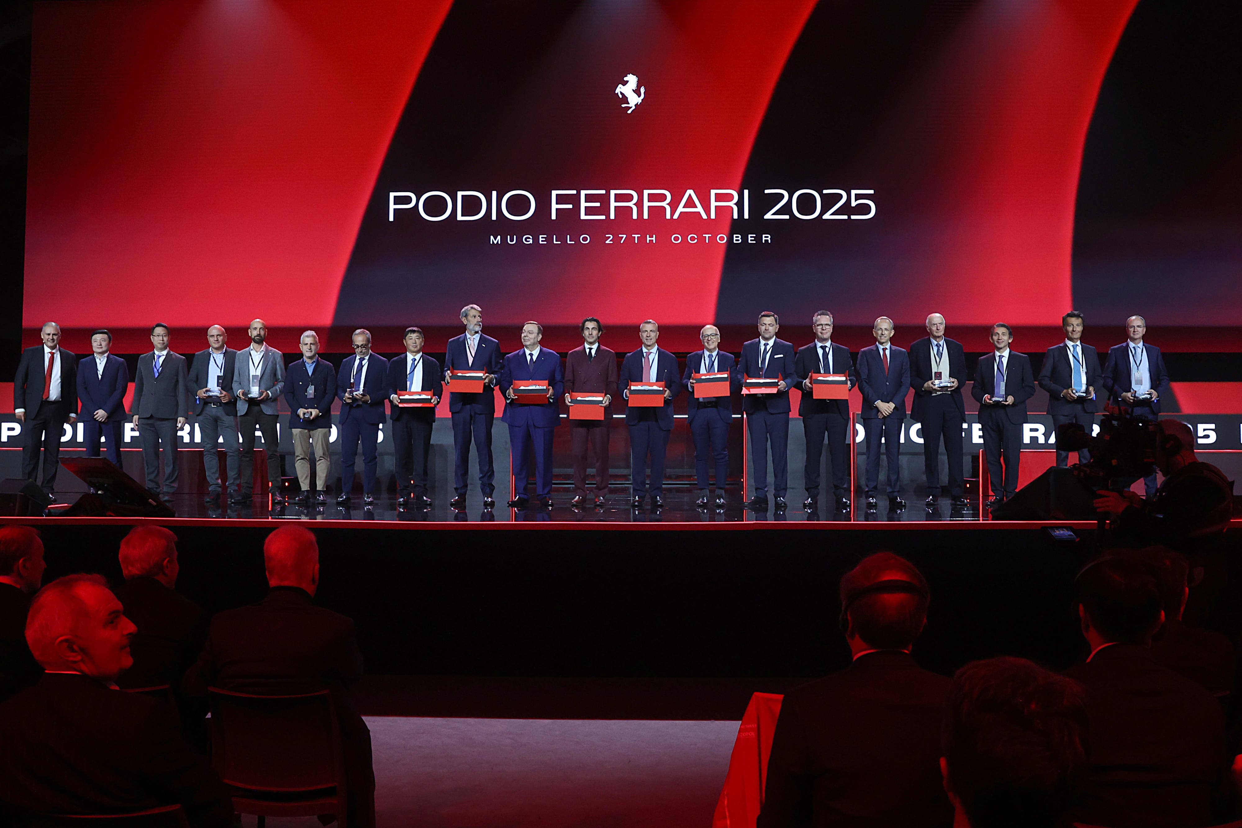 Podio Ferrari 2025