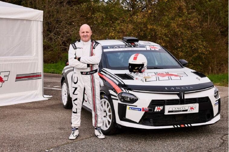 Miki Biasion e Lancia Ypsilon rally4 HF