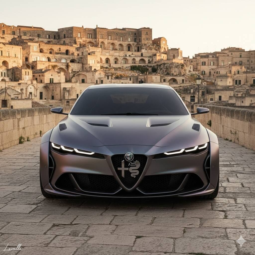 alfa romeo car graphic reconstruction front 2