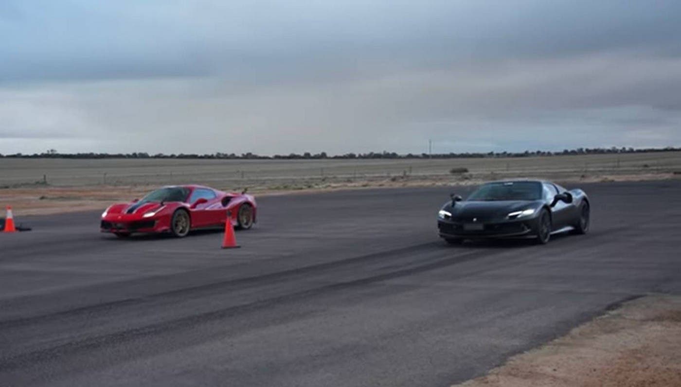 Drag race Ferrari