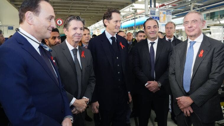 John Elkann, Adolfo Urso, Alberto Cirio e Olivier Francois