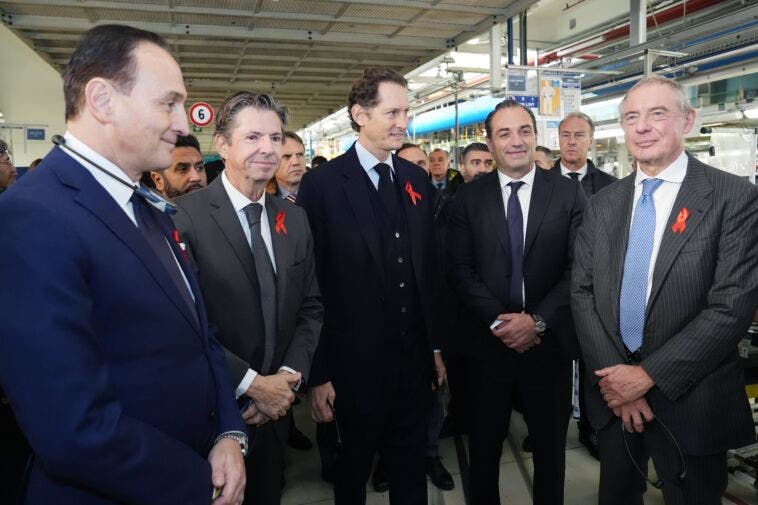 John Elkann, Adolfo Urso, Alberto Cirio e Olivier Francois