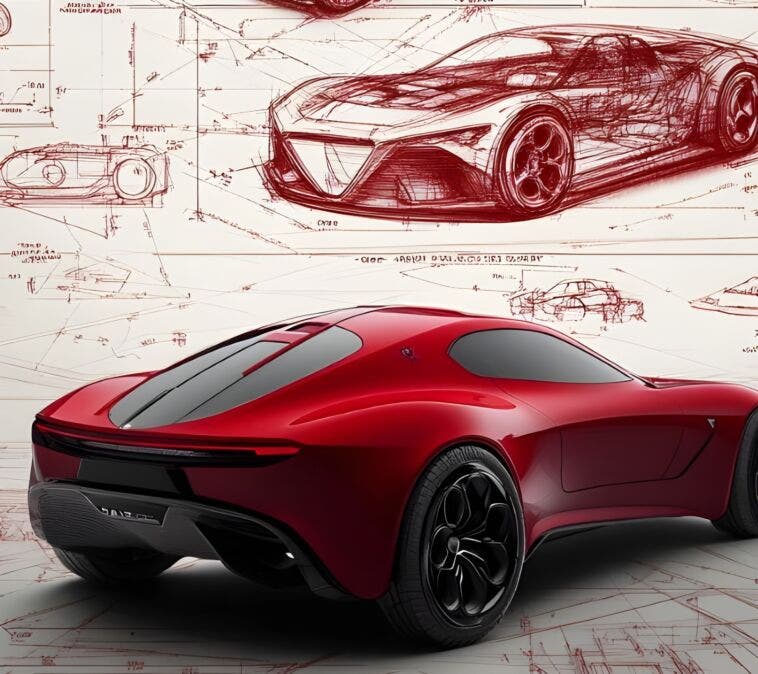 alfaromeo v6 engine coupe render 2026