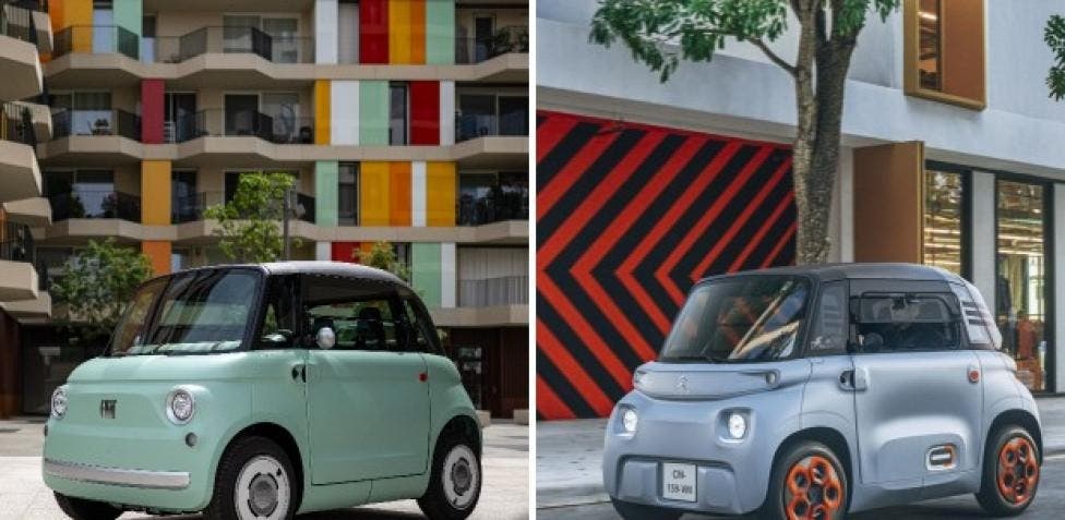 Fiat Topolino e Citroen Ami