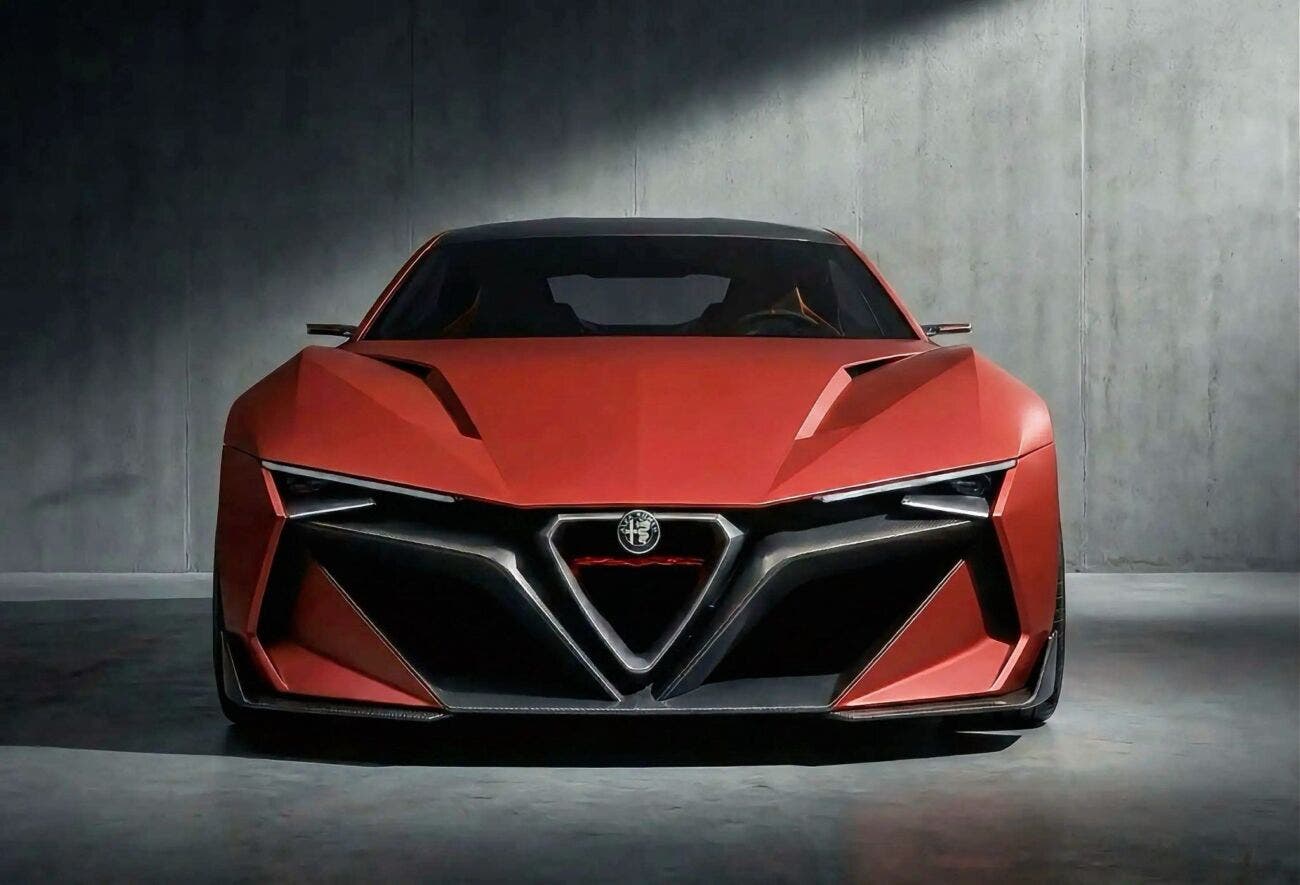 Alfa Romeo Extrema Render Frontale auto